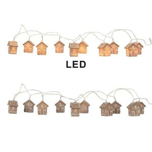 Vánoční LED řetěz s 10ti perníkovými chaloupkami - 150 cm / 2*AA 6LMP817 obraz