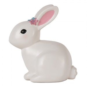 Dětská stolní LED lampička bílý králíček Rabbi - 21*13*22 cm 6LMP805 obraz