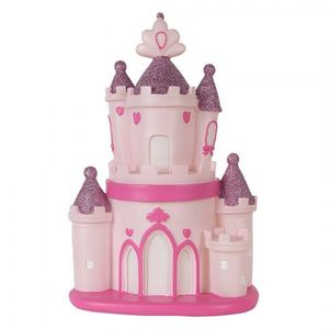 Dětská stolní LED lampička růžový zámek Castle - 23*16*35 cm 6LMP803 obraz