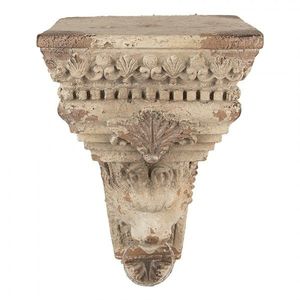 Béžový antik nástěnný podstavec v barokním stylu Baroque - 20*20*30 cm 6MG0142 obraz