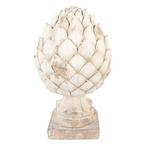 Béžová antik dekorace šiška na podstavci - Ø 23*41 cm 6MG0140 obraz