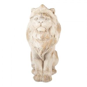Béžová dekorativní antik socha lva Lion - 50*30*62 cm 5MG0080 obraz