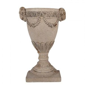 Šedý antik nástěnný květináč v barokním stylu Baroque - 29*11*44 cm 6MG0154 obraz
