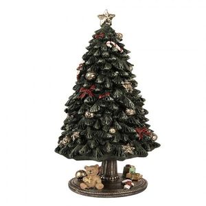 Hrací vánoční stromek s medvídkem a dárky - Ø 13*23 cm 6PR5875 obraz