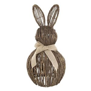 Stojící proutěná dekorace králík s mašlí Rabbit - 23*43 cm 39108600 obraz