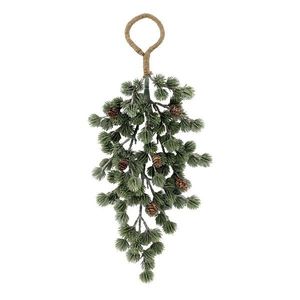 Vánoční závěsná ojíněná cedrová větvička se šiškami Fir Cedar Branch - 50 cm 39073222 obraz