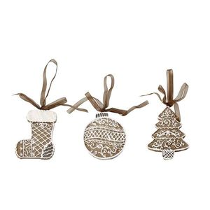 3ks perníková závěsná dekorace Noël - 6*1, 5*8cm 52084820 obraz