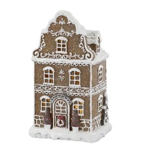 Perníková chaloupka se světýlky Gingerbread Noël LED - 12*10*20 cm 52084420 obraz