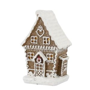 Perníková chaloupka se světýlky Gingerbread Noël LED - 7*6*11cm 52084320 obraz