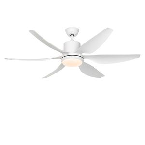 Stropní ventilátor bílý 137 cm vč. LED stmívatelný s dálkovým ovládáním - Tak obraz