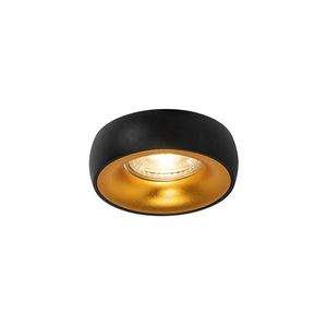 Designové zapuštěné bodové světlo černé se zlatým vnitřkem - Mooning obraz