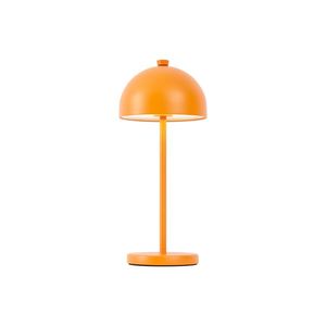 Stolní lampa oranžová vč. LED IP54 dobíjecí s nabíjecí stanicí - Squirrel obraz