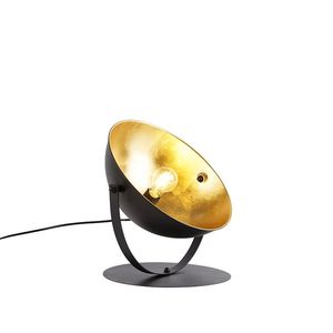 Průmyslová stolní lampa černá se zlatem 39, 2 cm nastavitelná - Magnax obraz