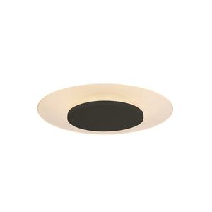 Moderne plafondlamp wit met zwart 28cm incl. LED - Lido obraz