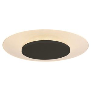 Moderne plafondlamp wit met zwart 42cm incl. LED - Lido obraz