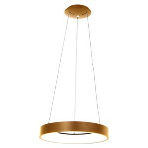 Designové závěsné svítidlo zlaté včetně stmívatelné LED - Ringlede obraz