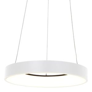 Designové závěsné svítidlo bílé včetně stmívatelné LED - Ringlede obraz