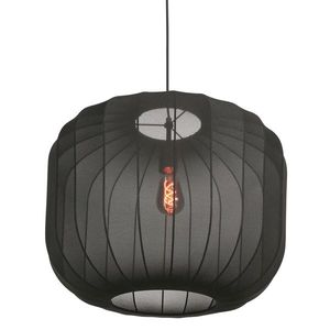 JAPANDI závěsné svítidlo černé s textilním stínítkem 55 cm - Sable obraz