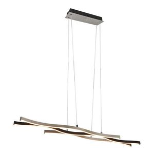 Design hanglamp zwart met zilver incl. LED dimbaar - Blaze obraz