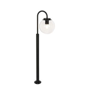 Moderní lucerna černá s čirým sklem 100 cm IP44 - Sfera obraz