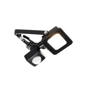 Černý radiátor vč.LED 10W IP65 s pohybovým senzorem - Levana obraz