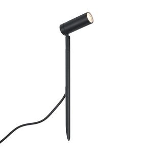 Bodové světlo se zemním hrotem černé 40 cm vč. LED nastavitelné IP65 vč. kabelu a zástrčky - Carl obraz