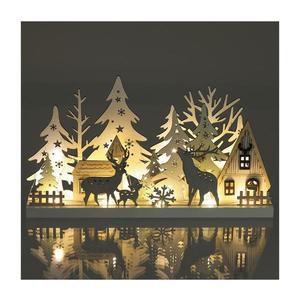 RXL 466 Zimní les 33cm 15 LED WW obraz