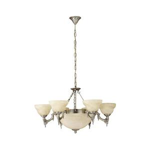 EGLO 85858 - Lustr na řetězu MARBELLA 9xE14/60W alabastrové sklo 85858 obraz