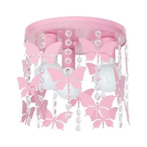 Dětské stropní svítidlo ELZA butterflies 3xE27/60W/230V růžová MLP1165 obraz