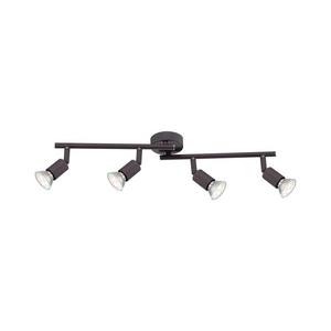 GLOBO 57382-4L - LED Bodové svítidlo OLIWA 4xGU10/3W/230V černá 57382-4L obraz