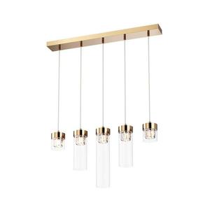 Zuma Line P0389-05E-F7AC - Křišťálový lustr na lanku GEM 5xG9/28W/230V P0389-05E-F7AC obraz