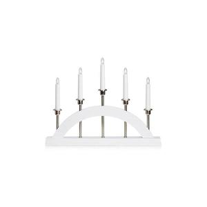 Markslöjd 705832 - Vánoční svícen BRIDGE 5xE10/3W/230V bílá 705832 obraz