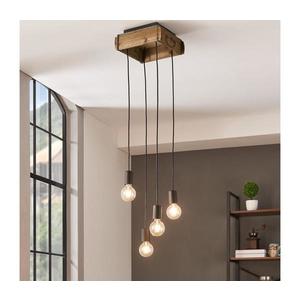 Eglo 43591 - Lustr na lanku WOOTTON 4xE27/40W/230V 43591 obraz