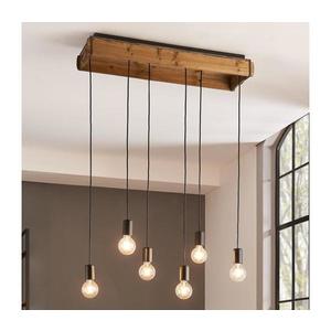 Eglo 43592 - Lustr na lanku WOOTTON 6xE27/40W/230V 43592 obraz
