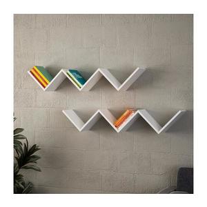 Nástěnná police ZIG ZAG 24, 5x129 cm bílá 731WAT1664 obraz
