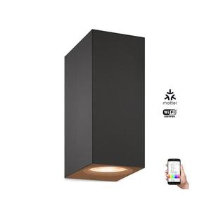 WiZ -LED RGBW Stmívatelné nástěnné svítidlo UP&DOWN 2xGU10/4, 7W/230V černá Wi-Fi 8719514554610 obraz