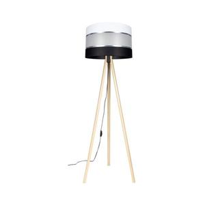 Stojací lampa CORAL 1xE27/60W/230V béžová/černá/bílá/chrom AS0463+BE0790 obraz