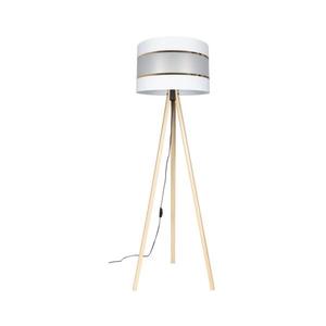 Stojací lampa CORAL 1xE27/60W/230V béžová/bílá/zlatá AS0463+BE0794 obraz