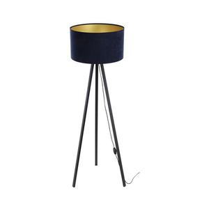 Stojací lampa STANDART 1xE27/60W/230V modrá/wenge AS0466+BS0398 obraz