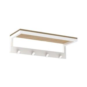 Nástěnný věšák na ručníky s policí 10x40 cm bílá 9861 obraz