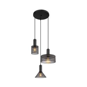 Globo 15648-3H - Lustr na lanku JEDD 3xE27/60W/230V černá 15648-3H obraz