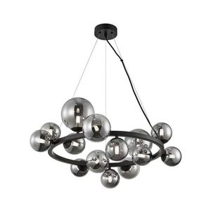 Lustr na lanku MILA 14xG9/9W/230V černá/šedá ML0334 obraz