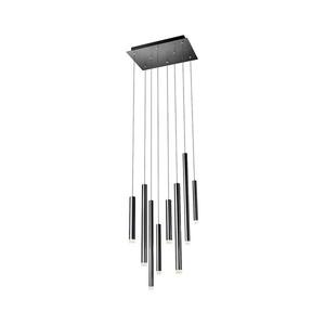 Redo 01-2048 - LED Lustr na lanku MADISON 8xLED/4W/230V černá 01-2048 obraz