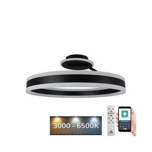 LED Stmívatelný přisazený lustr LED/86W/230V 3000-6500K černá + dálkové ovládání TA1307/B obraz