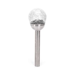 B.V. - LED Solární lampa LED/0, 006W/1, 2V 37, 8cm chrom 2700K IP44 B10201NM6 obraz