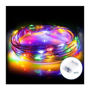 B.V. - LED Vánoční řetěz 100xLED/3xAA 10, 3m multicolor B10303KP6 obraz