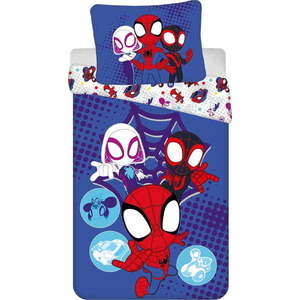 Modré bavlněné dětské povlečení na jednolůžko 140x200 cm Spidey – Jerry Fabrics obraz