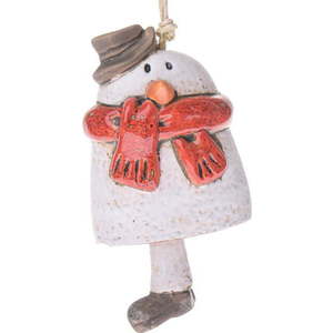 Keramická vánoční ozdoba 10 cm Snowman – Dakls obraz