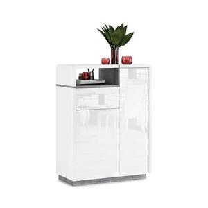 Komoda se zásuvkami FRED bílá/šedá 5903631912061 obraz