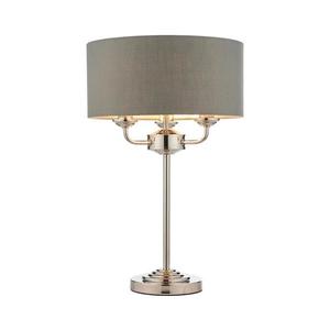 Endon 99149 - Stolní lampa HIGHCLERE 3xE14/18W/230V šedá/lesklý chrom 99149 obraz